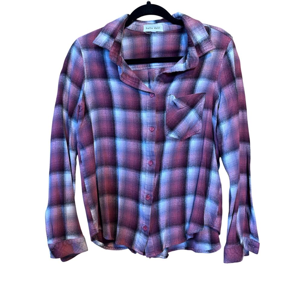 Bella Dahl plaid button-down shirt Large